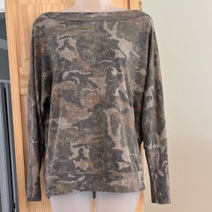 Veronica M. Essentials Heathered Gray Top